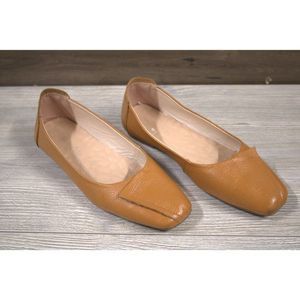 Venus Celia Mustard Yellow Flat Dance Shoes - Women's Size 7.5